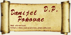 Danijel Popovac vizit kartica